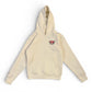 Sending Love Embroidery Hoodie White