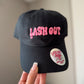 Lash Out 🩷 Embroidered Strap Back Ball Cap