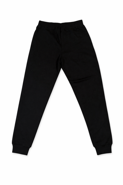 LashOut Signature Track Pants – Black with Pink Embroidery