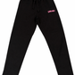 LashOut Pink Embroidery Joggers – Black