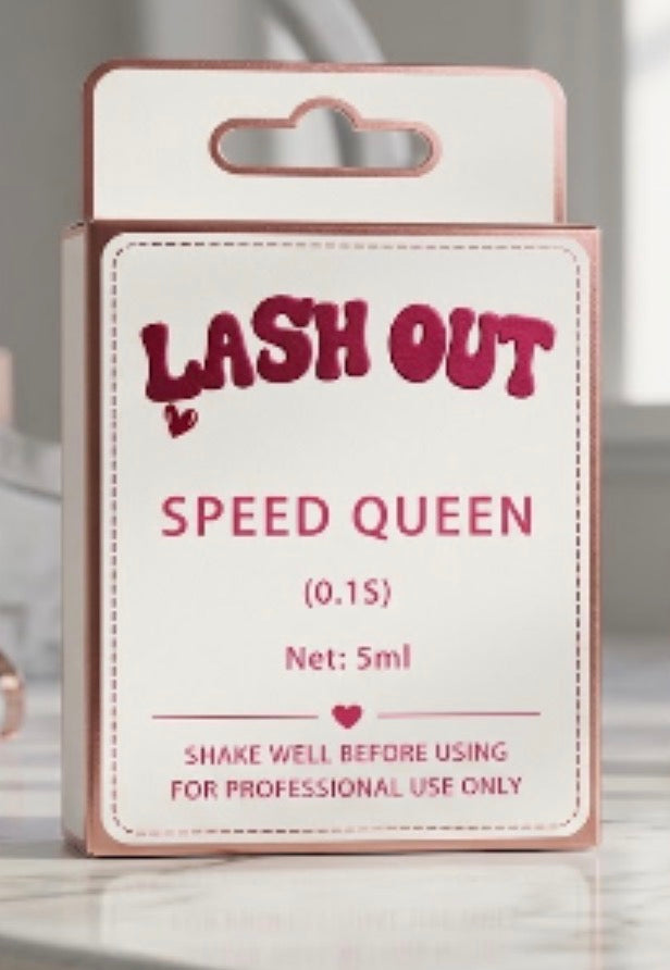 Speed Queen lash adhesive packaging