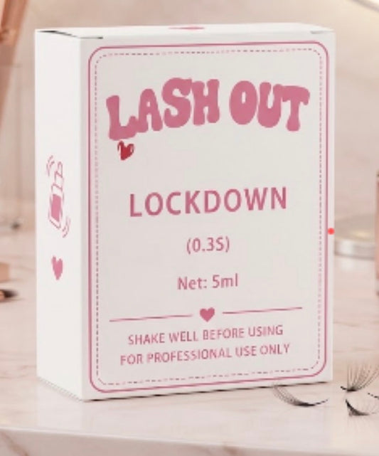 Lockdown lash adhesive packaging